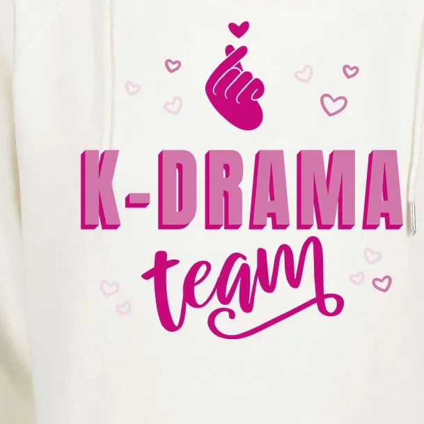 K Drama Team Korea Womens Funnel Neck Pullover Hood