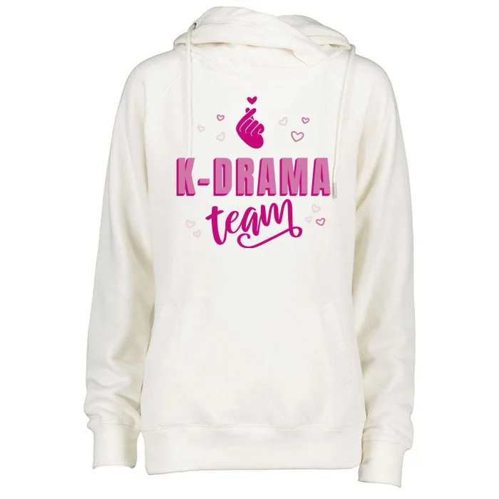 K Drama Team Korea Womens Funnel Neck Pullover Hood