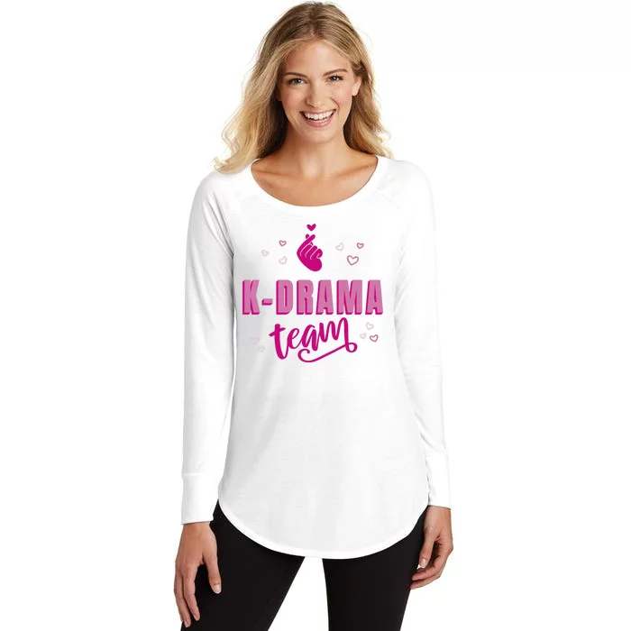 K Drama Team Korea Women's Perfect Tri Tunic Long Sleeve Shirt