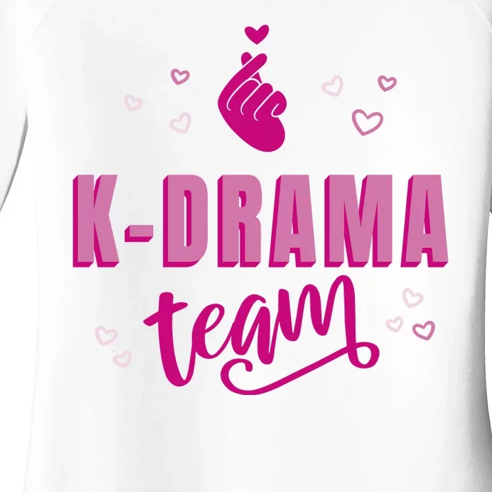 K Drama Team Korea Women's Perfect Tri Tunic Long Sleeve Shirt