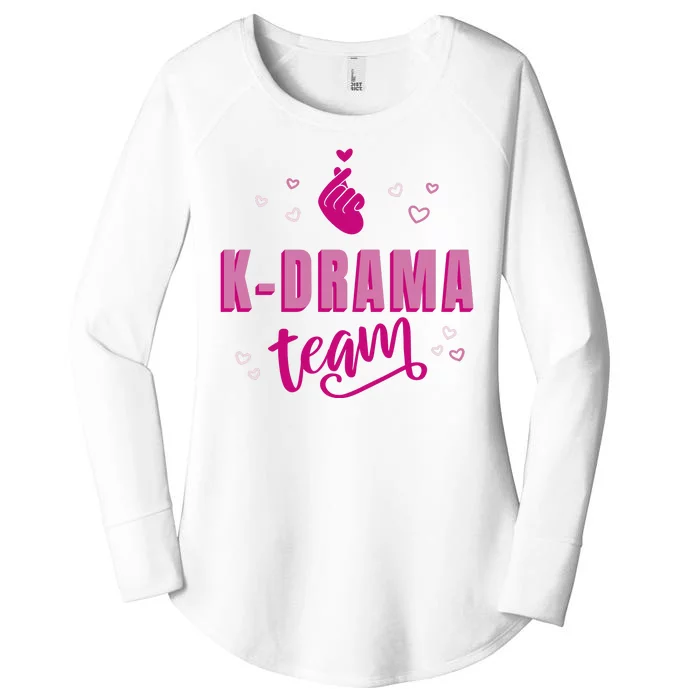 K Drama Team Korea Women's Perfect Tri Tunic Long Sleeve Shirt