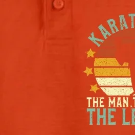 Karate Dad The The Myth The Legend Gift Dry Zone Grid Performance Polo