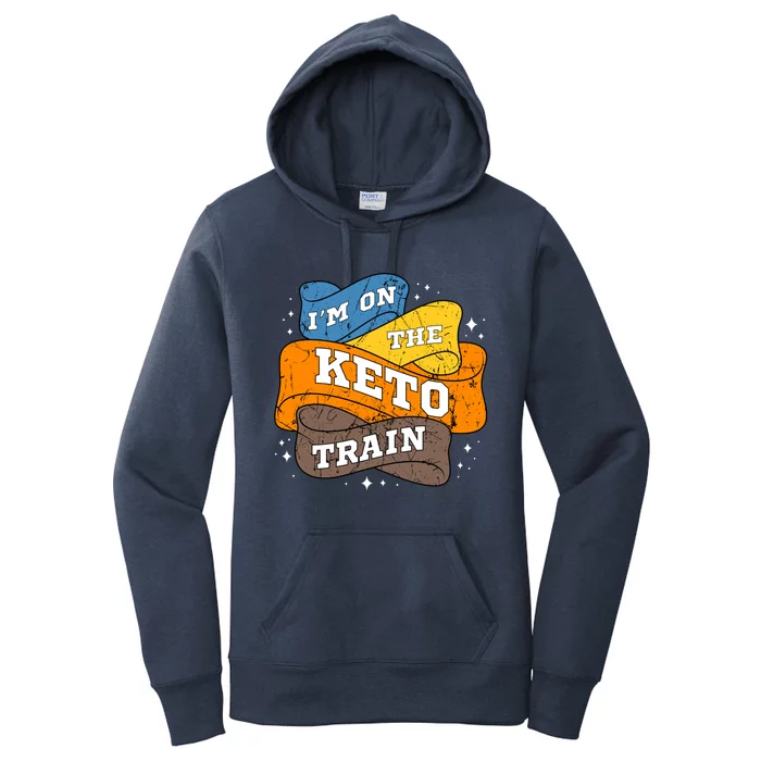 Keto Diet Vintage Ketogenic Ketosis Lowgiftcarb Dietitian Cool Gift Women's Pullover Hoodie