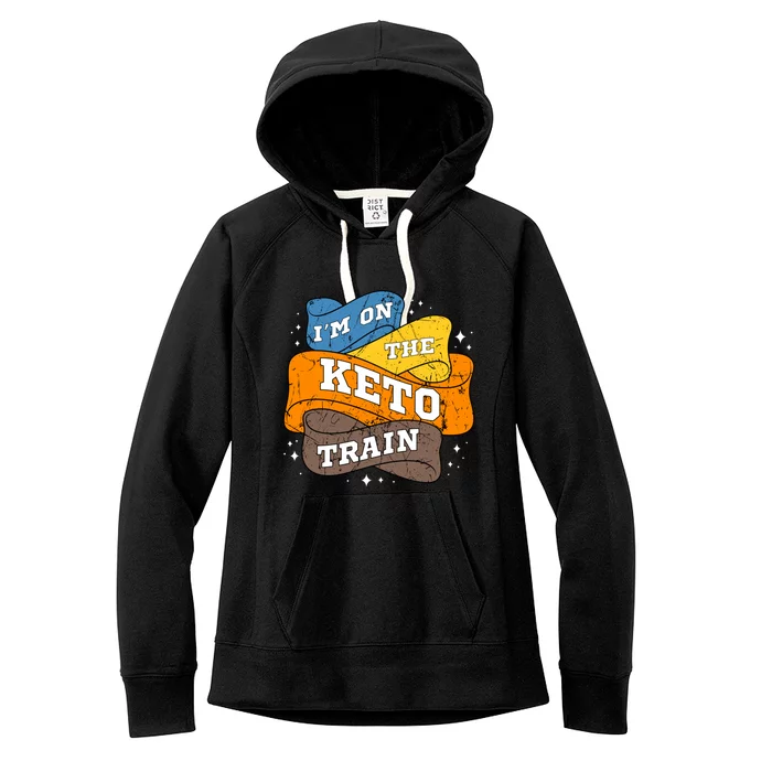 Keto Diet Vintage Ketogenic Ketosis Lowgiftcarb Dietitian Gift Women's Fleece Hoodie