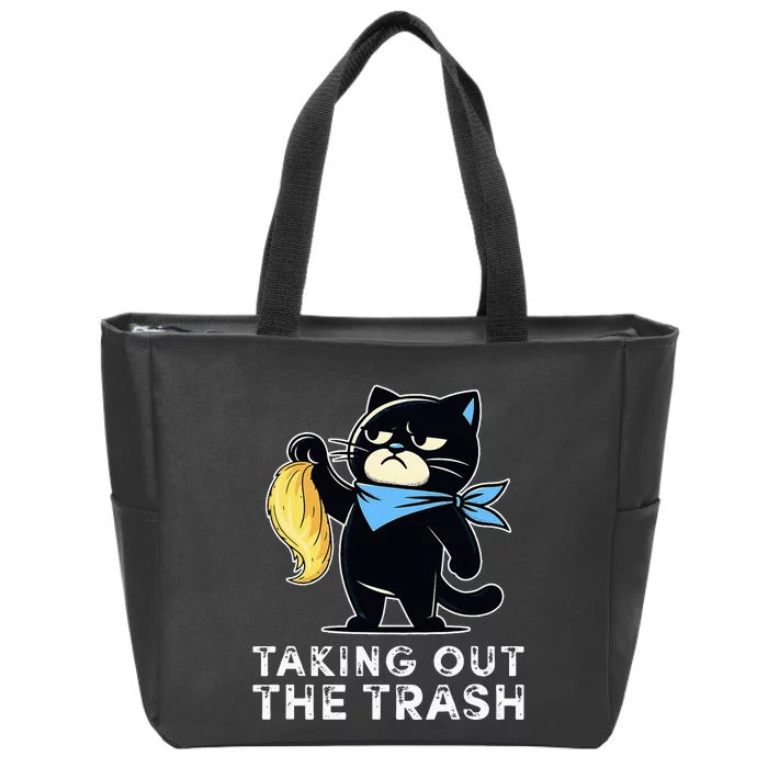 Kamala Debate Win Kamala Debate Trophy Taking Out The Trash Zip Tote Bag