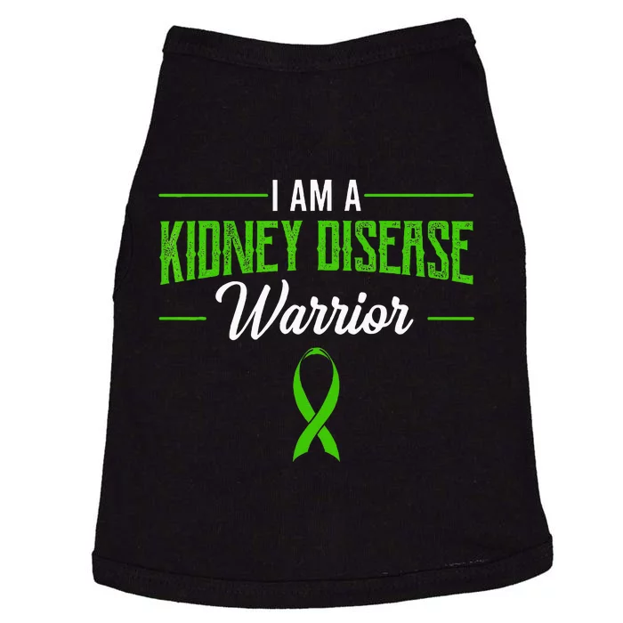 Kidney Disease Warrior Dialysis Nephritis Organ Donor Green Doggie Tank