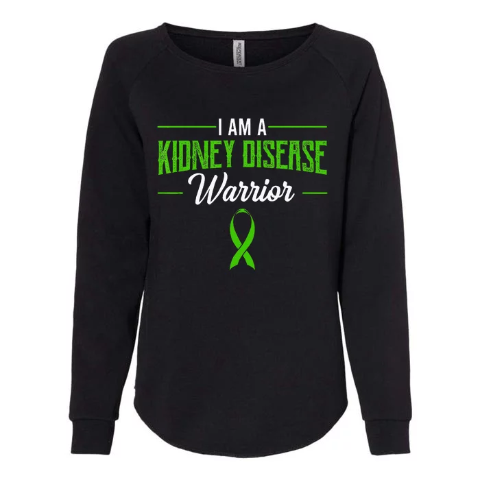 Kidney Disease Warrior Dialysis Nephritis Organ Donor Green Womens California Wash Sweatshirt