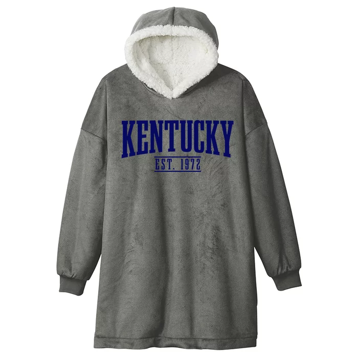 Kentucky Est. 1972 Vintage Hooded Wearable Blanket