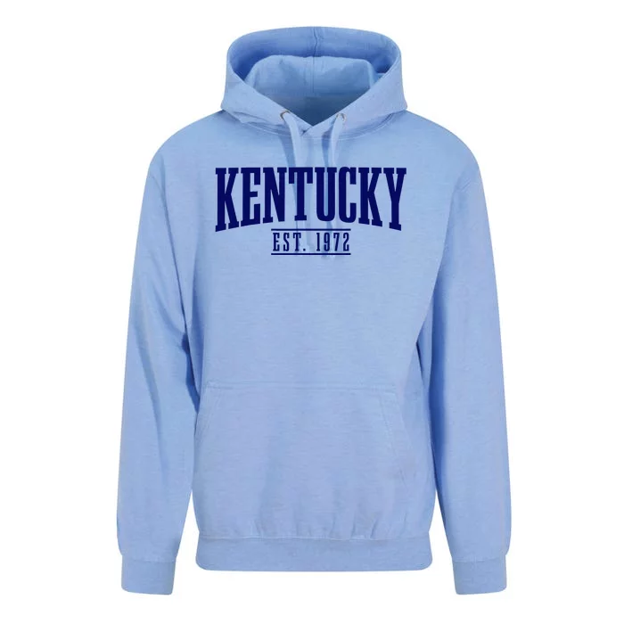 Kentucky Est. 1972 Vintage Unisex Surf Hoodie