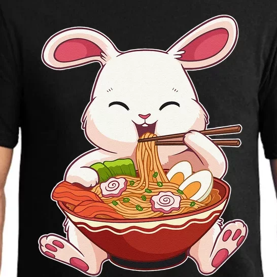 Kawaii Easter Bunny Ramen Noodles Japanese Easter Egg Pajama Set