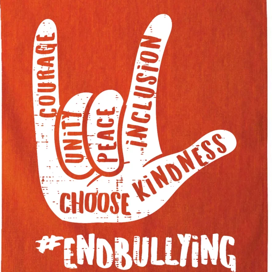 Kindness End Bullying Orange Anti Bully Unity Day Platinum Collection Golf Towel