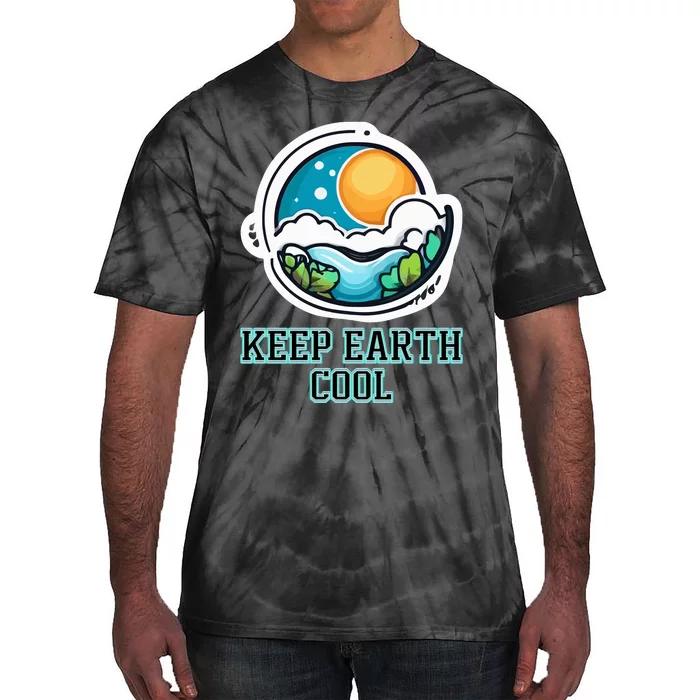 Keep Earth Cool Climate Awareness Tie-Dye T-Shirt