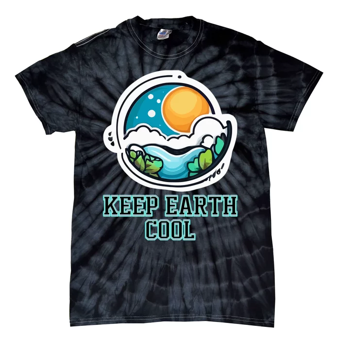 Keep Earth Cool Climate Awareness Tie-Dye T-Shirt