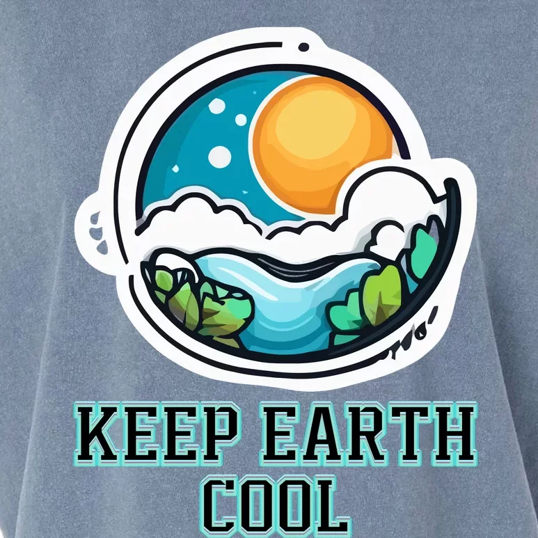 Keep Earth Cool Climate Awareness Garment-Dyed Women's Muscle Tee