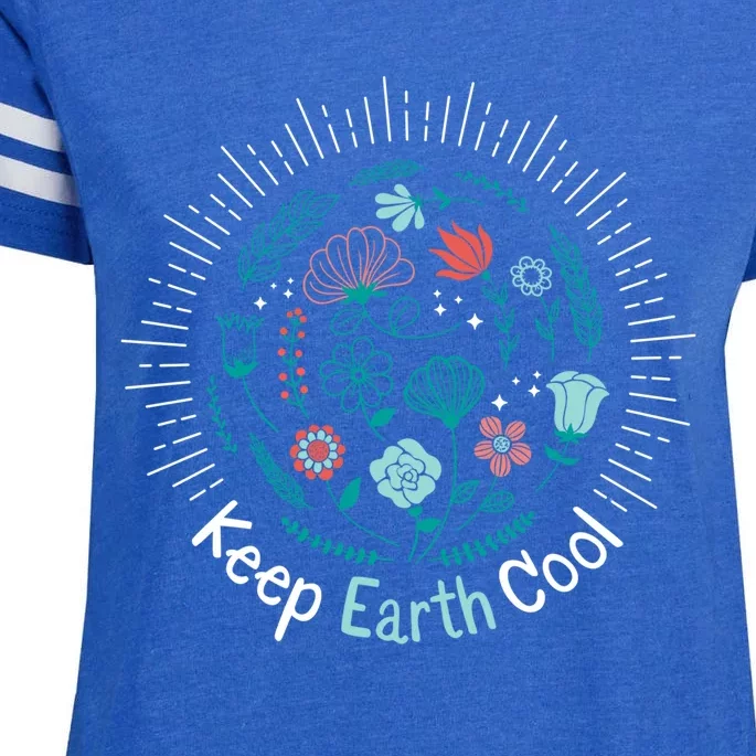 Keep Earth Cool Mother Earth Save The Planet Tee Gift Enza Ladies Jersey Football T-Shirt