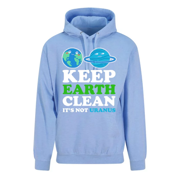 Keep Earth Clean Its Not Uranus Gift Unisex Surf Hoodie