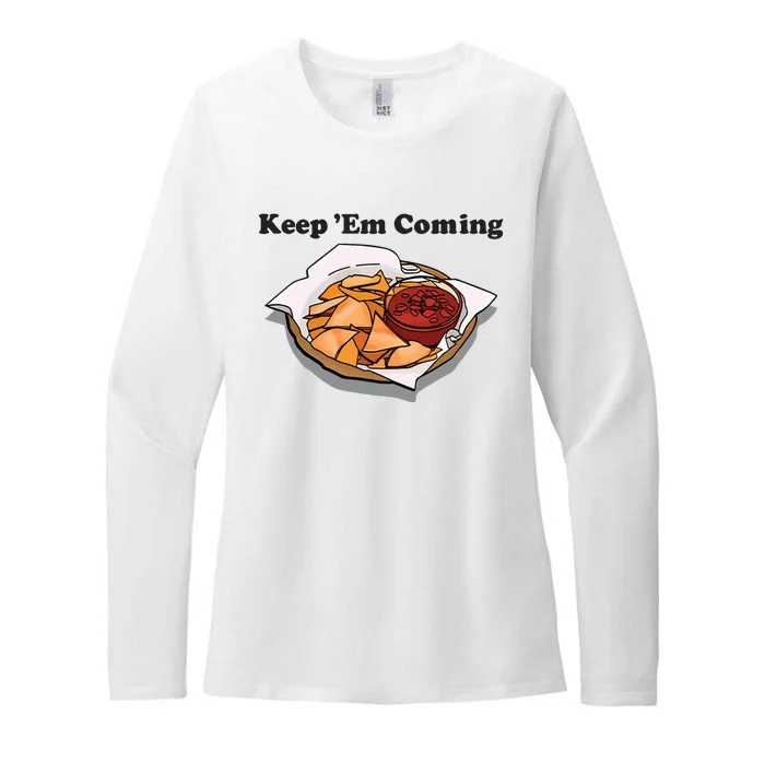 Keep Em Coming Womens CVC Long Sleeve Shirt