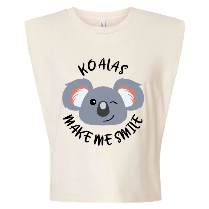 Koala Eating Eucalyptus Ironic Saying Bear Gift Garment-Dyed Women's Muscle Tee