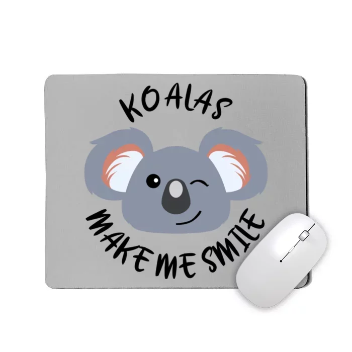 Koala Eating Eucalyptus Ironic Saying Bear Gift Mousepad