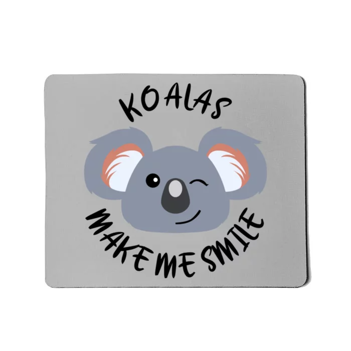 Koala Eating Eucalyptus Ironic Saying Bear Gift Mousepad