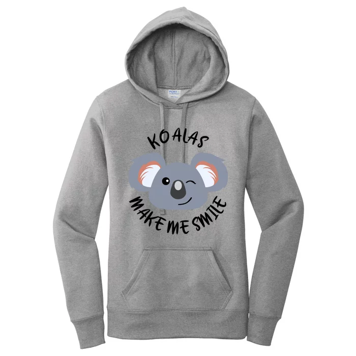 Koala Eating Eucalyptus Ironic Saying Bear Gift Women's Pullover Hoodie