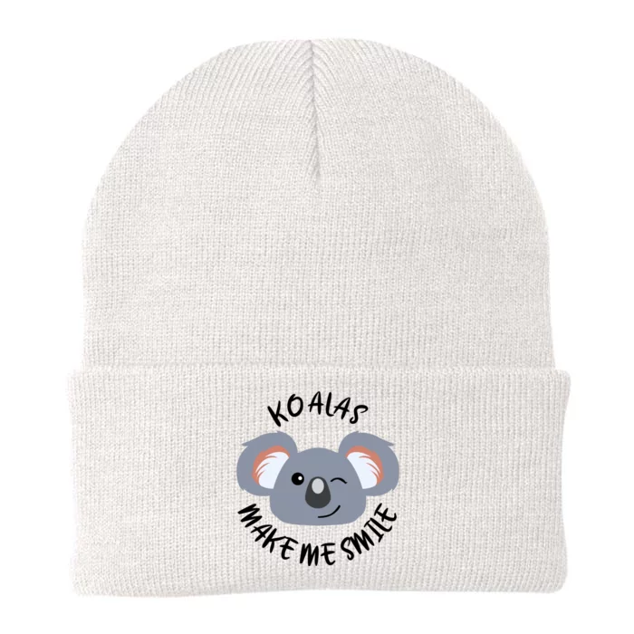 Koala Eating Eucalyptus Ironic Saying Bear Gift Knit Cap Winter Beanie