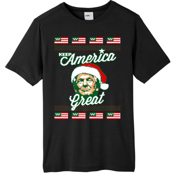 Keep America Great Ugly Christmas Sweater ChromaSoft Performance T-Shirt