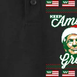 Keep America Great Ugly Christmas Sweater Dry Zone Grid Performance Polo