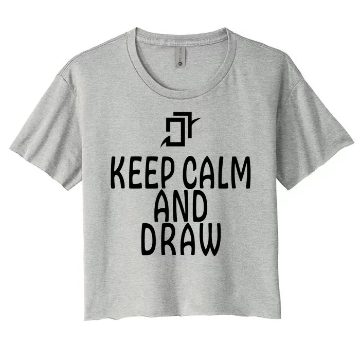 Keep Cal And Draw Astrologian FF14 Women's Crop Top Tee