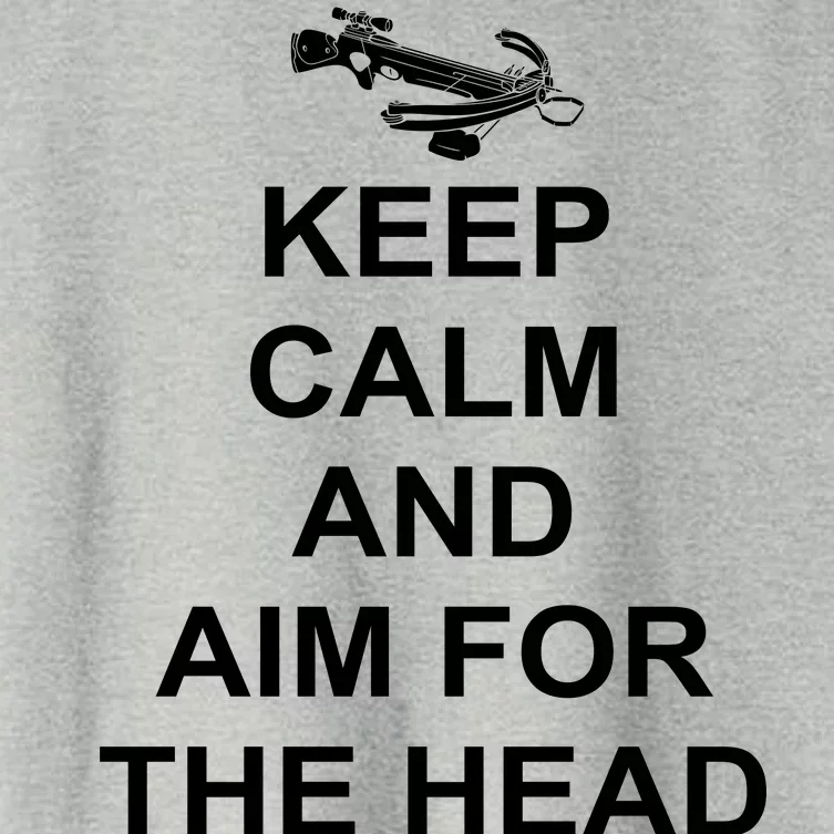 Keep Calm and Aim For The Head Women's Crop Top Tee