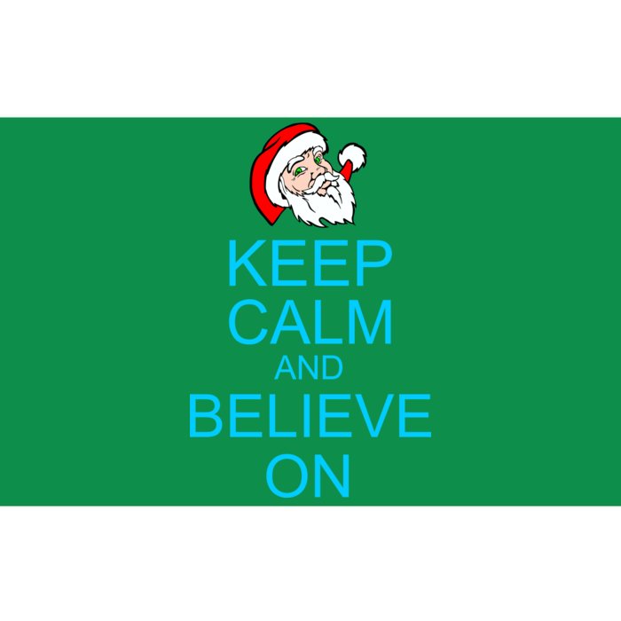 Keep Calm And Believe On Santa Christmas Bumper Sticker