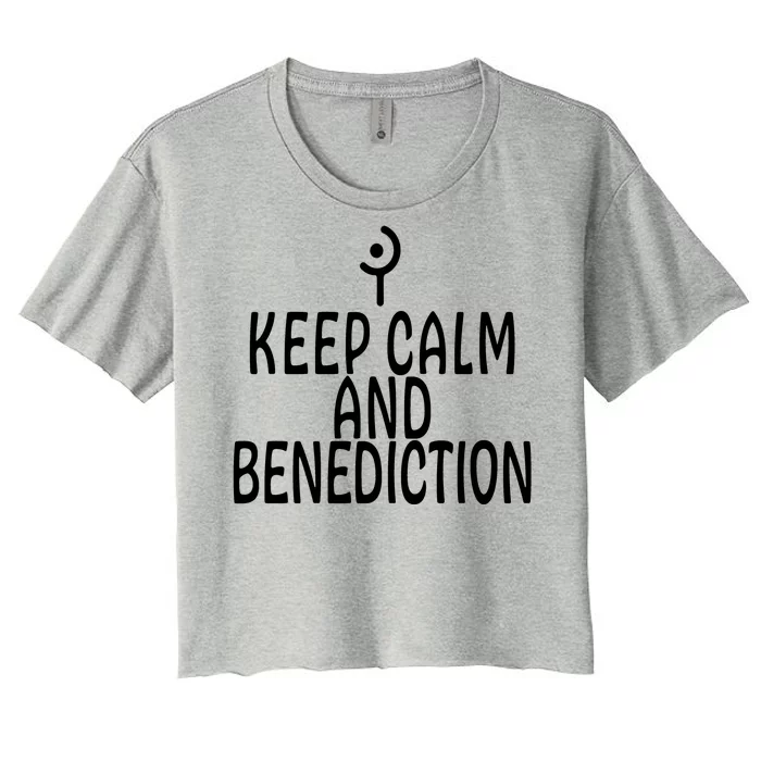 Keep Calm And Benediction FF14 White Mage Women's Crop Top Tee