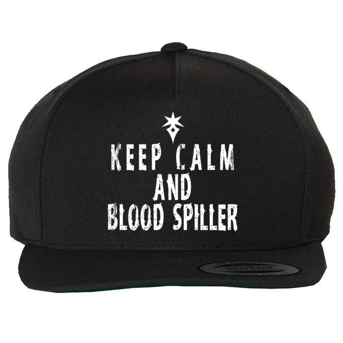 Keep Calm And Blood Spiller Dark Knight FF14 Wool Snapback Cap