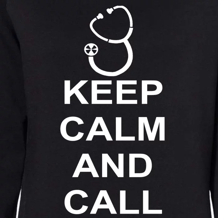 Keep Calm and Call The Doctor Womens California Wash Sweatshirt