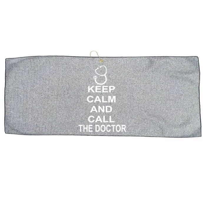 Keep Calm and Call The Doctor Large Microfiber Waffle Golf Towel