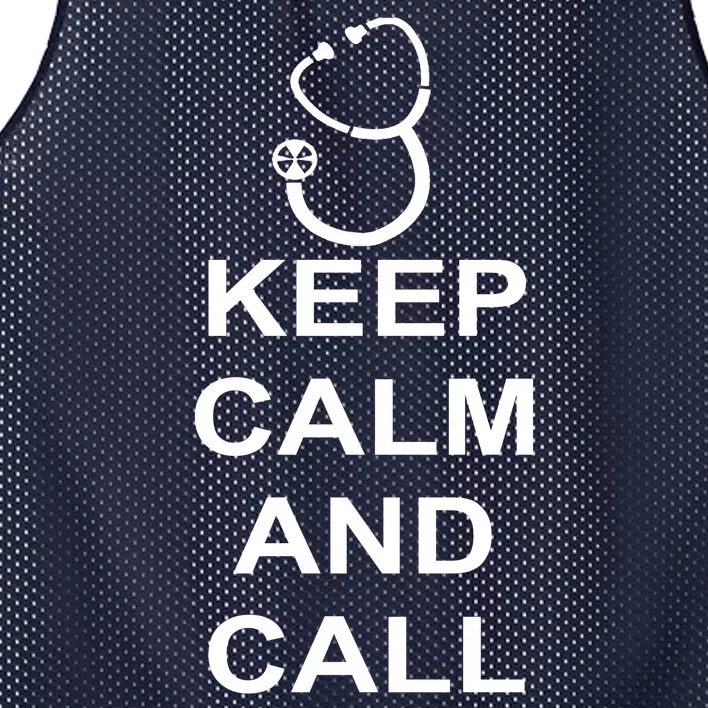 Keep Calm and Call The Doctor Mesh Reversible Basketball Jersey Tank