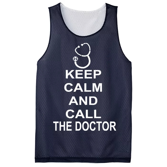 Keep Calm and Call The Doctor Mesh Reversible Basketball Jersey Tank