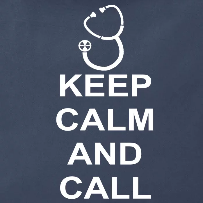 Keep Calm and Call The Doctor Zip Tote Bag