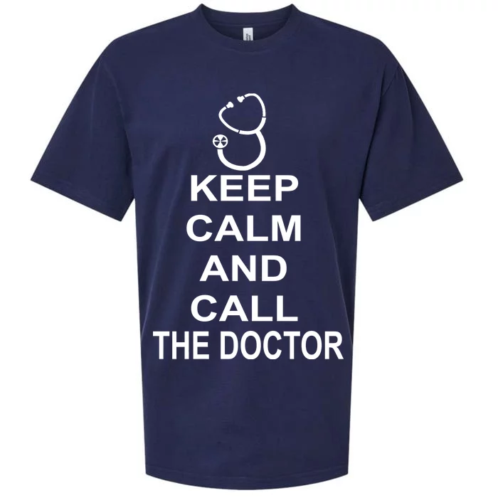 Keep Calm and Call The Doctor Sueded Cloud Jersey T-Shirt