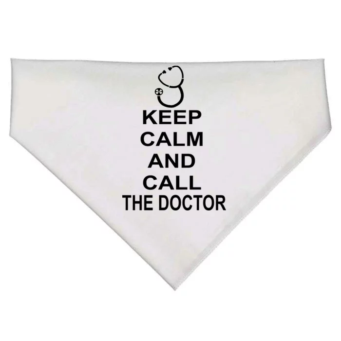 Keep Calm and Call The Doctor USA-Made Doggie Bandana