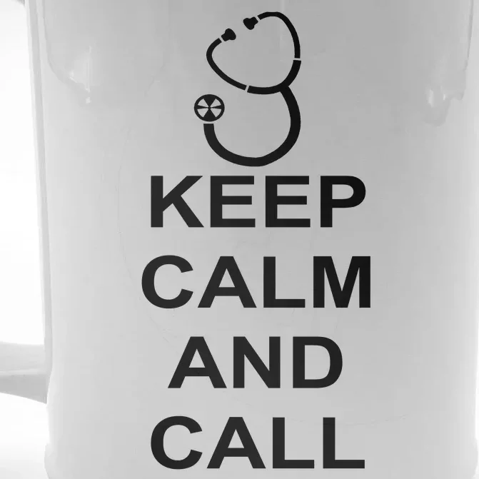 Keep Calm and Call The Doctor Front & Back Beer Stein