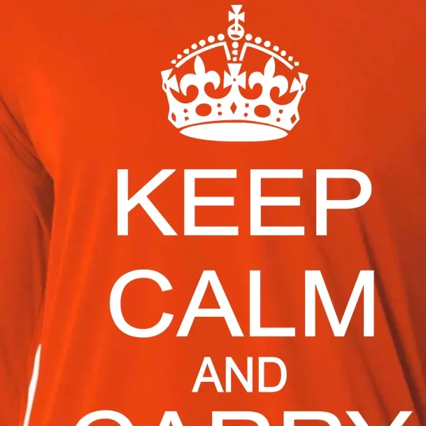 Keep Calm and Carry a Gun Cooling Performance Long Sleeve Crew