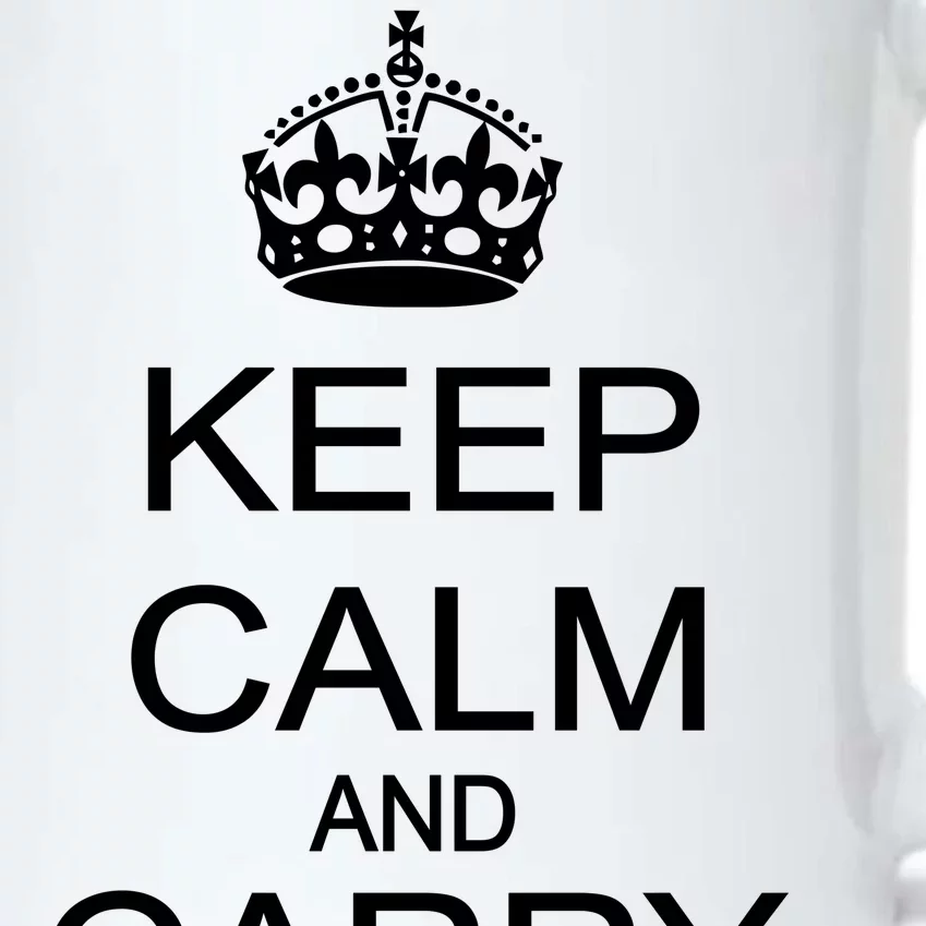 Keep Calm and Carry a Gun Black Color Changing Mug