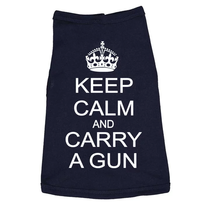 Keep Calm and Carry a Gun Doggie Tank