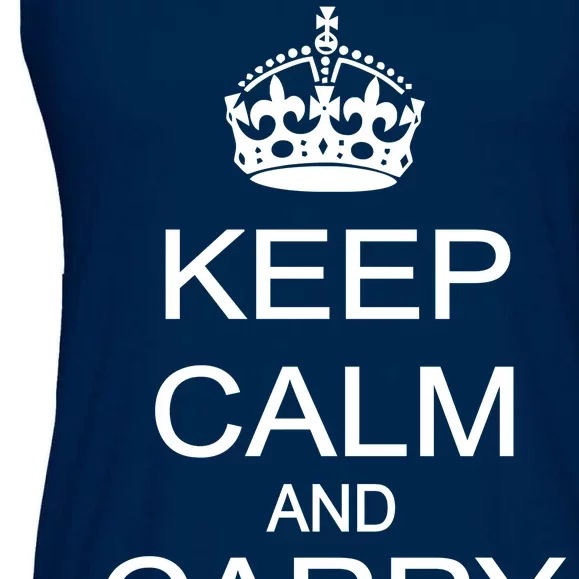 Keep Calm and Carry a Gun Ladies Essential Flowy Tank