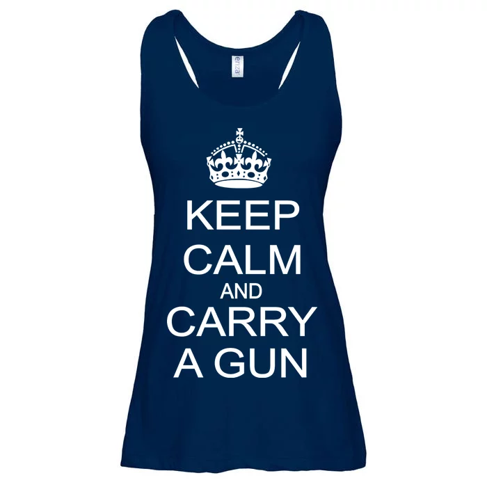 Keep Calm and Carry a Gun Ladies Essential Flowy Tank