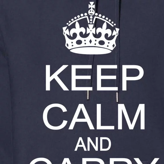 Keep Calm and Carry a Gun Premium Hoodie