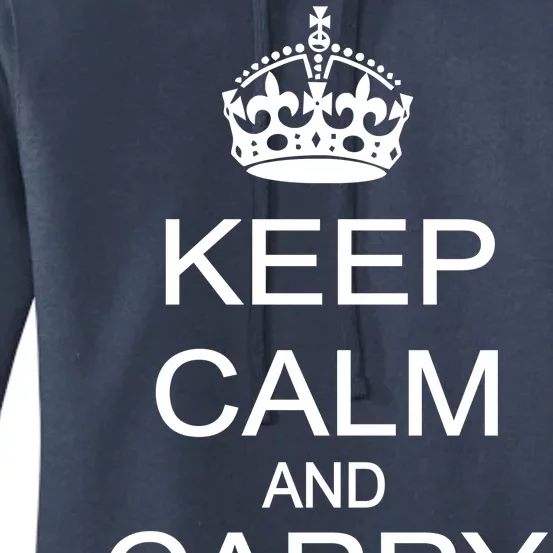 Keep Calm and Carry a Gun Women's Pullover Hoodie