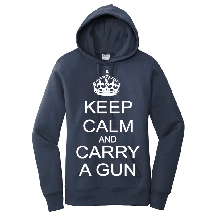 Keep Calm and Carry a Gun Women's Pullover Hoodie