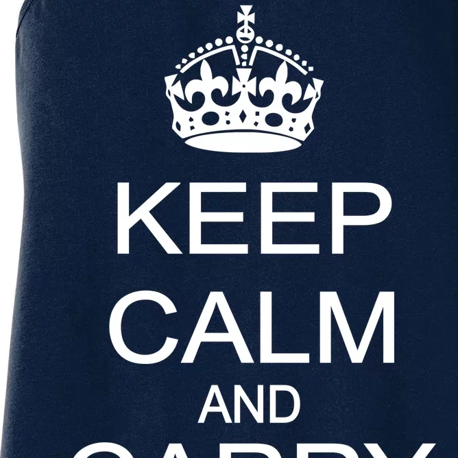 Keep Calm and Carry a Gun Women's Racerback Tank